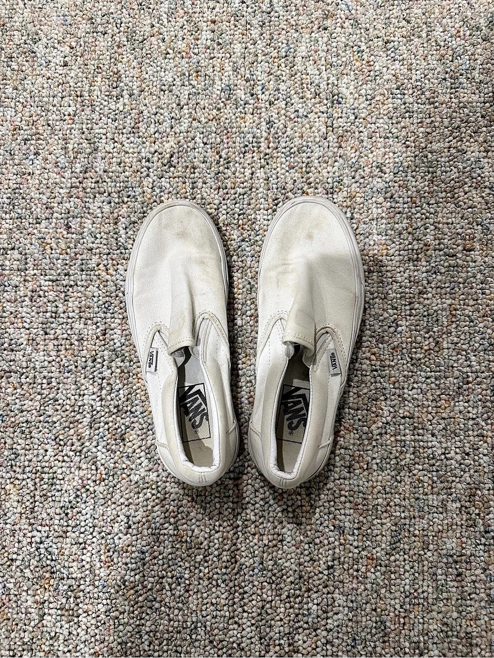 Vans Classic Slip-On Women's White Sneakers US 7.5
